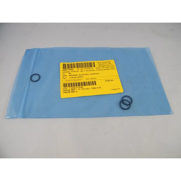GE LOT OF 3 NEW GE PACKING O-RING PART #