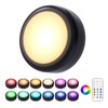 Cadrim Puck Lights, 1 Pack 13 Colors Changeable LED Puck