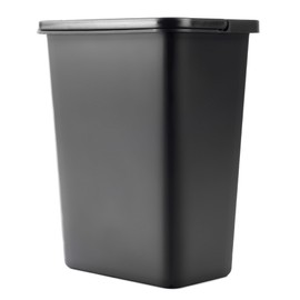 KADAX Rubbish Bin for Waste Separation, 10 Litres, Waste Bin with Movable Handle, Plastic Waste Sorter, Universal Waste Bin, Rubbish Bin (Black, 10L)