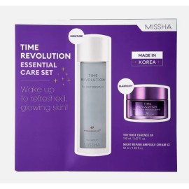 MISSHA TIME REVOLUTION ESSENTIAL CARE SET - ESSENCE 150ML/CREAM 50ML EXP 09/2028