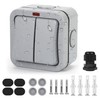 Idota Light Switch Outdoor Weatherproof Switch Universal Switch 20A IP66