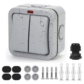 Idota Light Switch Outdoor Weatherproof Switch Universal Switch 20A IP66