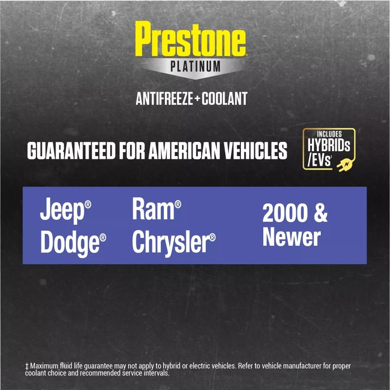 Prestone Platinum American Purple Antifreeze & Coolant 1 Gal -