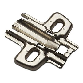 HETTICH Mounting Plate S8099C, Hole Spacing 32 mm, Distance 0 mm for Screwing On, Cross Plate, Cross Mounting Plate #9075005 by So-Tech®