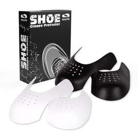 SULPO 2 Pairs Crease Protectors - Anti-Wrinkle Shoe Protection - Sneakers Wrinkle Protection - Toe Box Shields - Shoes Shields Against Wrinkles - Trimmable - Mix - L / 8 UK M - 11,5 UK M