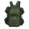 Men's Large OD Green Expandable Tactical Molle Hydration-Ready Backpack Daypack