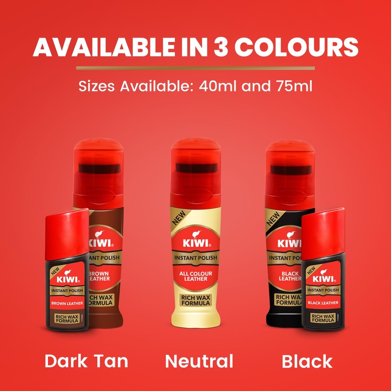 Kiwi Liquid Shoe Polish - 75 ml (Neutral) - India