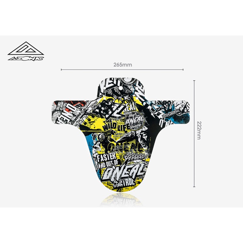 AZONIC Splatter Fender MTB Mudguard, Bicycle Splash Guard for Back