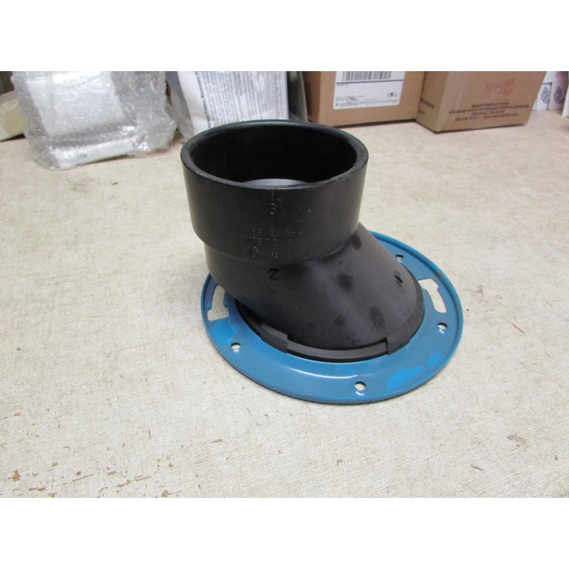 NIBCO 5848A 4X3 Hub Offset Adjustable Closet Flange ABS