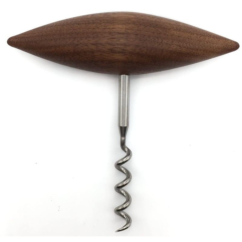 KokosnussEisen® - Premium Corkscrew - Polished Stainless Steel - Wooden