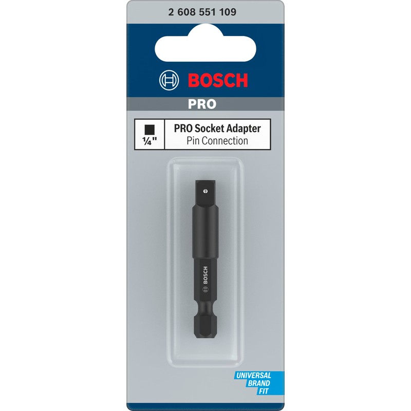 Bosch Professional 1x Impact Control Adapter for Sockets (1/4'' HEX