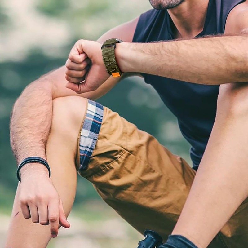 Compatible with AMAZTIM Smart Watch Bands, 22mm Rugged Nylon Sports