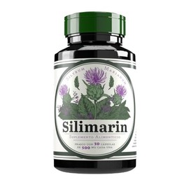 Silimarina | 500 mg por cápsula | 30 Cápsulas | Suplemento Alimenticio con Extracto Natural de Cardo Mariano