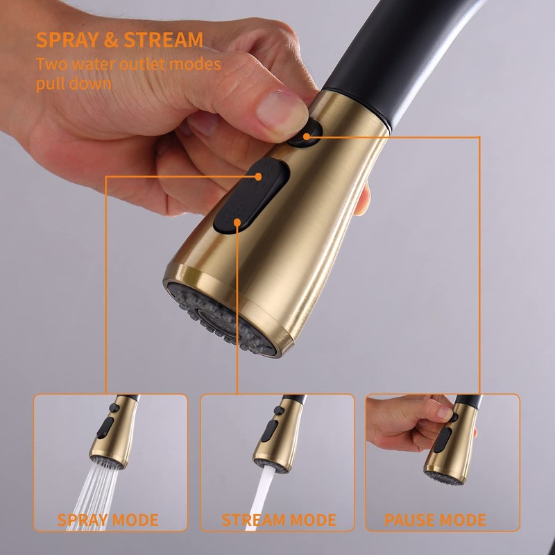 Touch Kitchen Faucet,KEER Smart Kitchen Sink Faucet with Pull Down