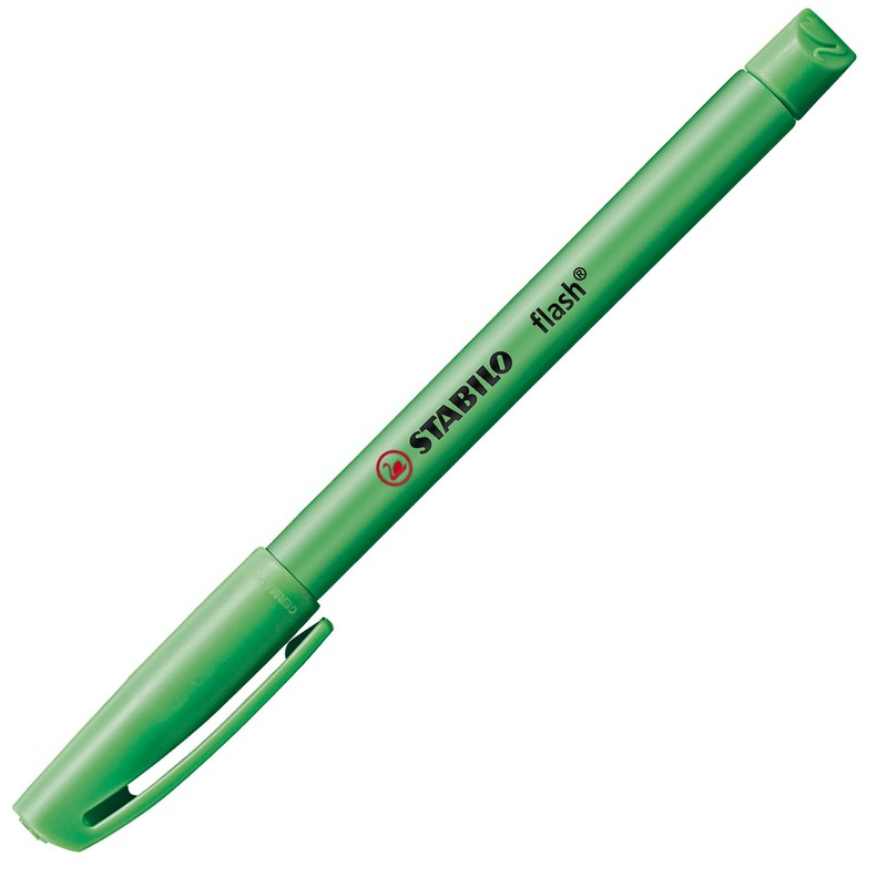Highlighter - STABILO flash - Box of 10 - Green
