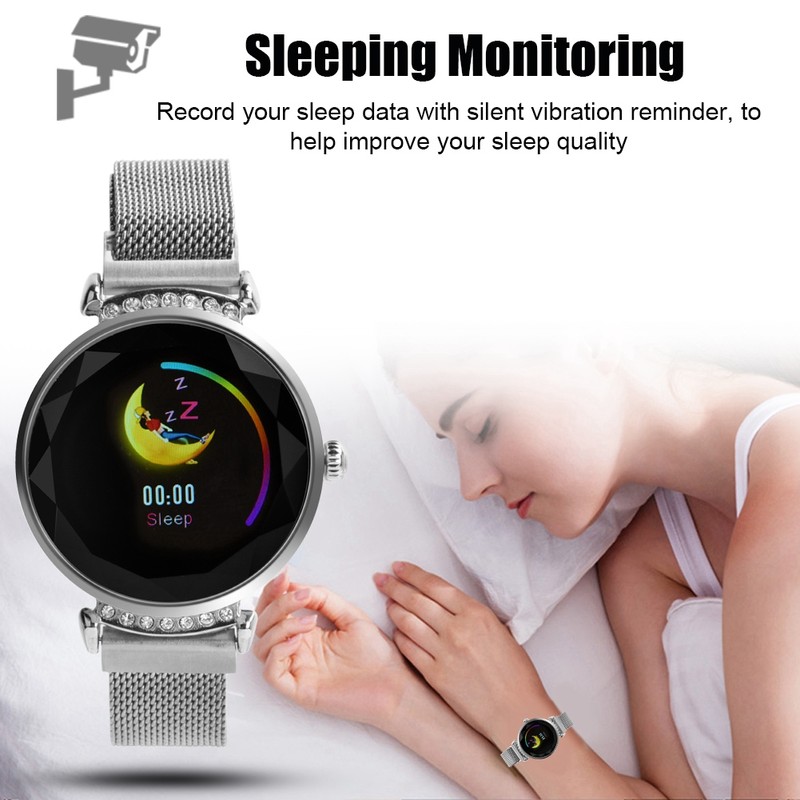 Smart Sports Watch Bracelet Bluetooth Waterproof Heart Rate Monitor Women