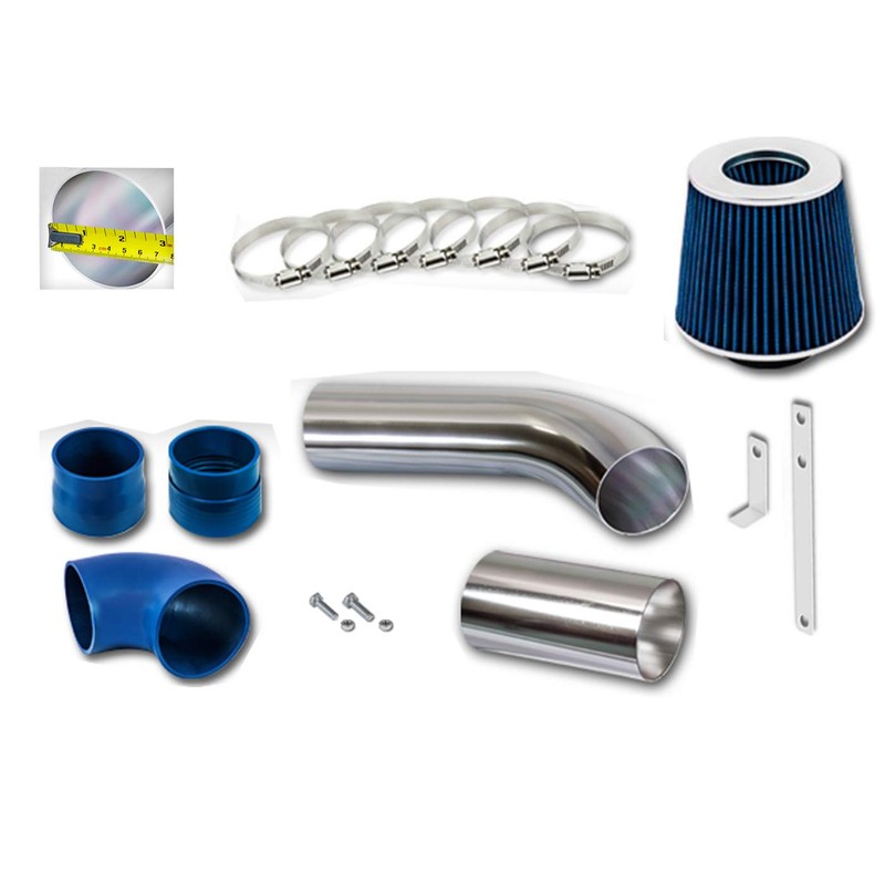 Click2go Cold Air Intake Kit with Reusable Blue Filter Compatible
