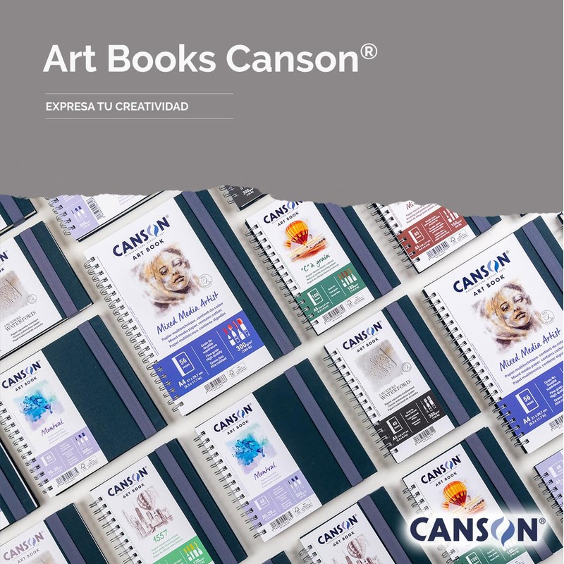 CANSON Professional Art Book, Fine Grain Watercolor Paper Saunders Waterford