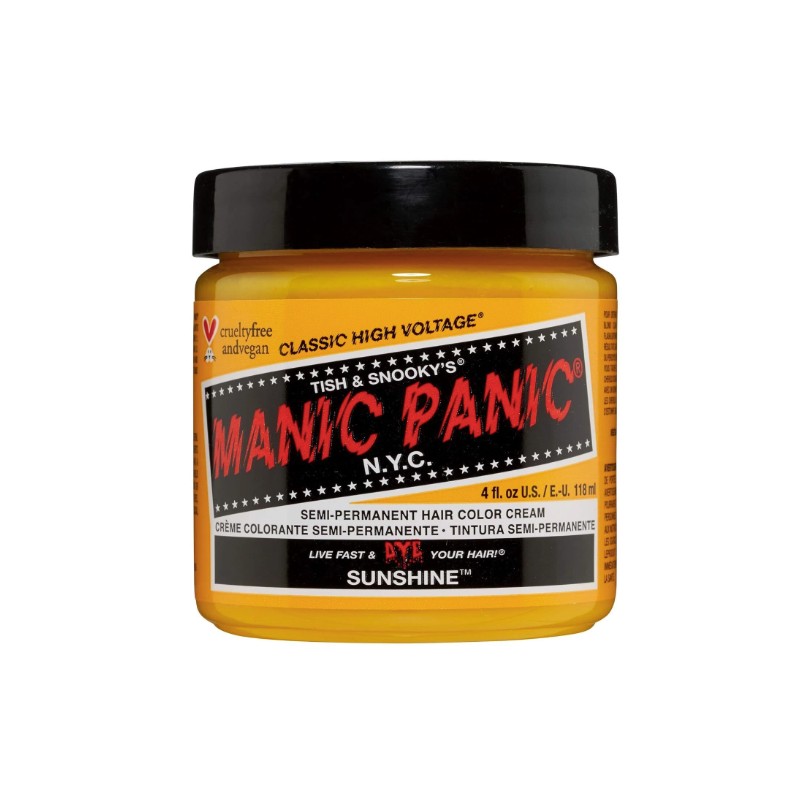 MANIC PANIC Hair Dye Semi Permanent Hair Color- Sunshine- 4