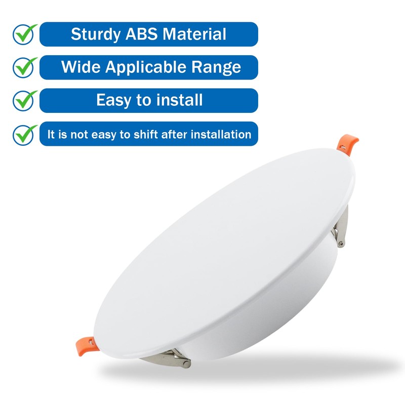 Crapyt Ceiling Hole Cover Plate, 7.28"/185mm Diameter ABS Wall Mount