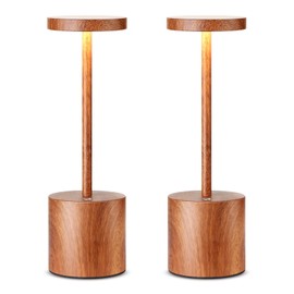 SAKRINGT 2 Pack Cordless Table Lamp Rechargeable,5000mAh Battery Operated Portable LED Table Light,Dimming Desk Lamp for Patio/Restaurant/Outdoor