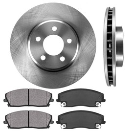 Callahan CRK13946 FRONT 320.04mm Premium OE 5 Lug [2] Brake Rotors + [4] Metallic Brake Pads [fit CHALLENGER CHARGER MAGNUM 300]