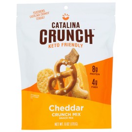 Catalina Snacks Crunch Cheddar Snack Mix, Keto Friendly, Gluten Free, 6 Ounce (Pack of 6)