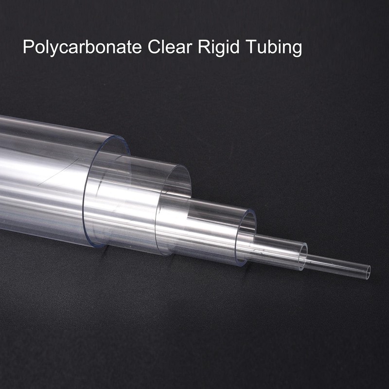 sourcing map Polycarbonate clear hose 30 mm (1.18 inches) i.D.