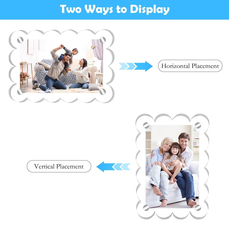 HINGTAI Car Sun Visor Photo Holder Universal Magnetic Acrylic picture