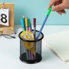 EastyGold Pen Holder Metal Pencil Organizer Mesh Cup Hollow Desktop