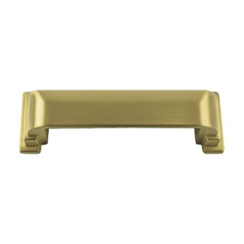Belwith-Keeler Brighton Collection Cup Pull 3-3/4 Inch (96mm) Center to Center Brushed Golden Brass Finish