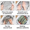 WRAPOK Baking Parchment Paper Greaseproof Cooking Sheets White Non-Stick Pre-Cut