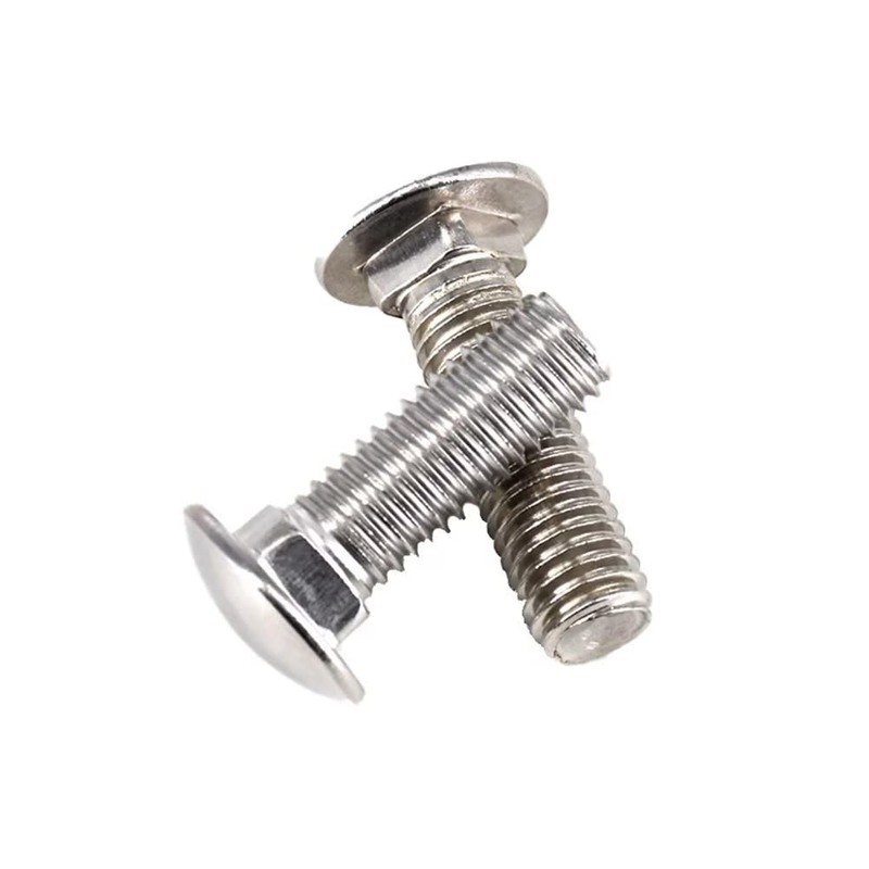 SYDARSYN Carriage Bolts Full Thread Round-Head Screws with Square Neck