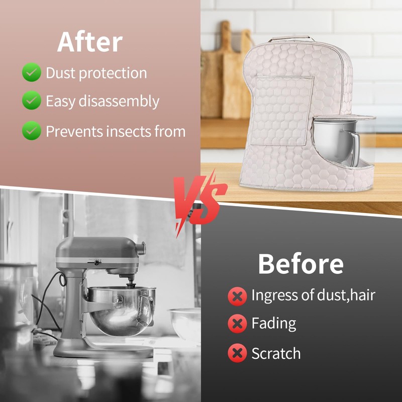 Stand Mixer Dust Cover Compatible with KitchenAid Mixer - Storage