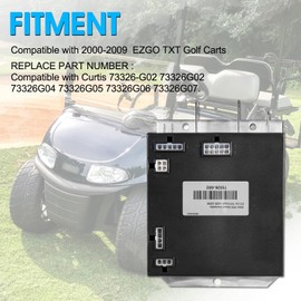 AUTOBABA 36V 350amp PDS Shunt Controller Compatible with 2000-2009 EZGO TXT Golf Carts Curtis 73326G02 73326-G02