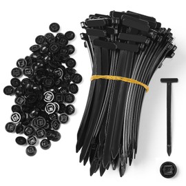 100 Pcs Nylon Universal Cable Tie Buckle - New Multifunctional Nylon Zip Ties With Pin & Button Design Plastic Cable Ties Tool Fasteners Car Body UV Resistant Zipties for Car Daily Repair