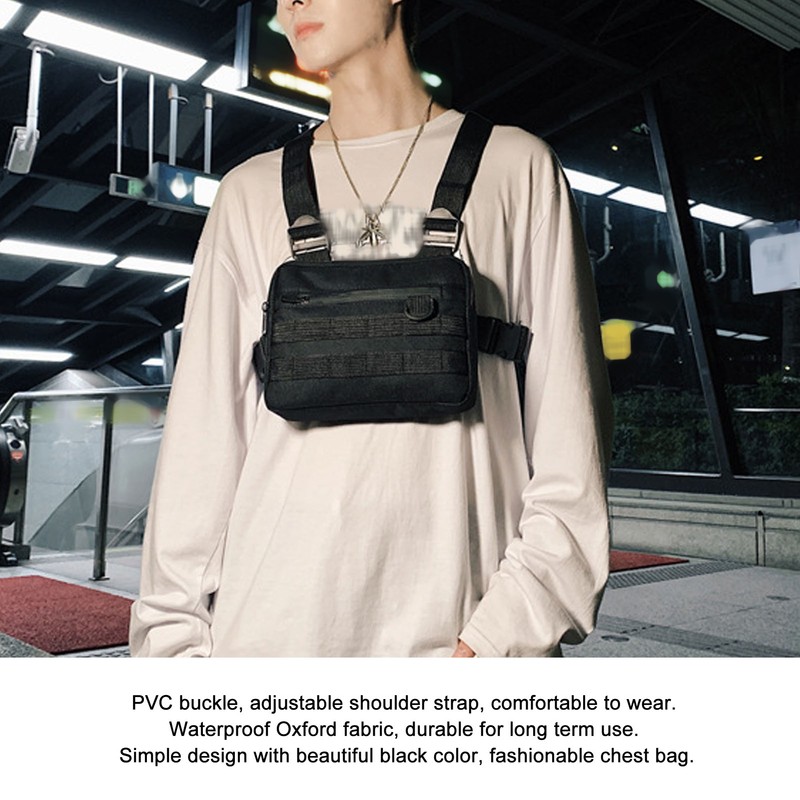 Chest Rig Waterproof Oxford Cloth Adjustable Shoulder Strap Pouch Vest