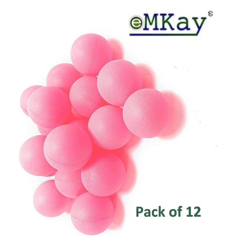eMKay® Pack of 12 Ping Pong Table Tennis Balls (ABS