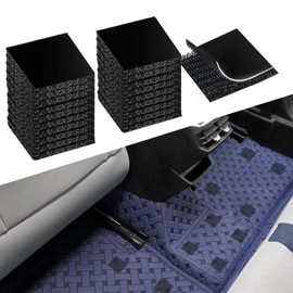 Lyxheth 20PCS Car Mat Fixing Clips, Car Floor Mat Retainer, Super-Adhesive Hidden Car Mat Clips Keep Car Mats from Sliding, Double Sided Adhesive Foot Mat Fixing Sticker Fit for Car Carpet Mat (20PCS)