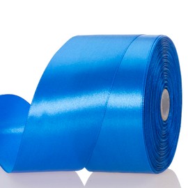 YASEO 2 Inch Royal Blue Solid Satin Ribbon, 50 Yards Craft Fabric Ribbon for Gift Wrapping Floral Bouquets Wedding Party Decoration