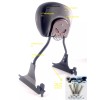 JMEI BLACK SKULL Sissy Bar Backrest With Docking For HARLEY
