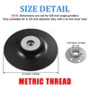 3 Pieces 4-1/2 Inch 14 mm Sanding Disc Backing Pads