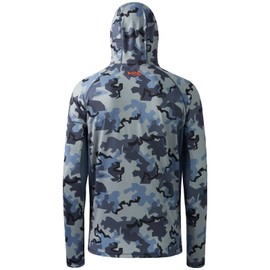 BASSDASH UPF 50+ Men’s Hunting Shirts with Mask Long Sleeve Camo Fishing Hoodie