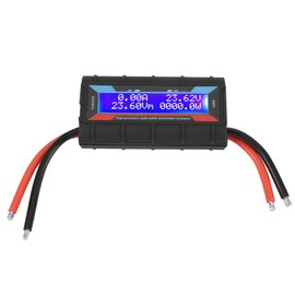 Watt Power Tester, 4.8V~60V 130A Analizador de Potencia de Alta Precisión RC Watt Meter LCD Display Amperímetro Voltímetro Multímetro para RC Model Airplane 3.3 X 1.7 X 1in