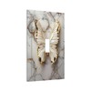 Wpshijia Light Switch Cover Plate Gold White Butterfly Luxury Abstract
