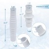 2 Pcak Pool Hose Adapter Connector， Connector Coupling 1-1/4" or