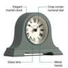 JONES CLOCKS® Speakeasy Mantel Clock | Classic Napoleon’s hat Design