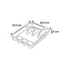 keeeper 5 Compartment Cutlery Tray Drawer Tray 33.5 x 26.5