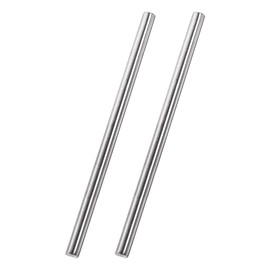 sourcing map 304 Stainless Steel Solid Round Rods Round Bars Stainless Steel Rods for DIY Crafts - 8 mm x 250 mm