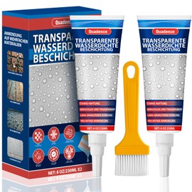 Polyurethane Waterproof Coating, Quadence Invisible Waterproof Sealant Transparent Anti-Leaking Insulation Adhesive for Roofs, Walls, Bathroom, Shower, Window Sills, Indoor & Outdoor Sealant 460ml